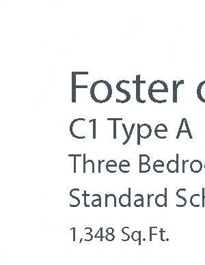 C1 Type A 3Bed_2Bath C1 Type A 3Bed_2Bath at Foster on the Park, Durham, North Carolina